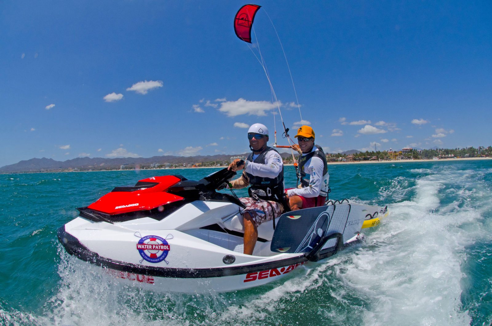 Kite-boarding-jet-ski-assisted-surf-mexico-kite-school-zero-to-hero