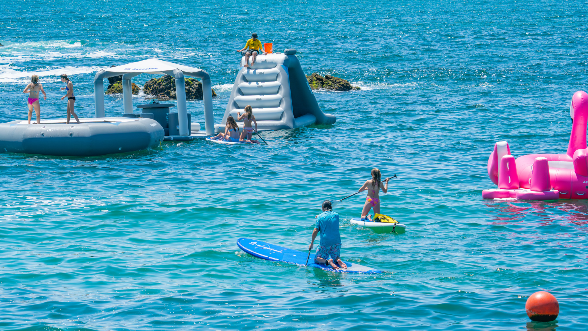 Parque Flotante_Niños_Juegos de Agua