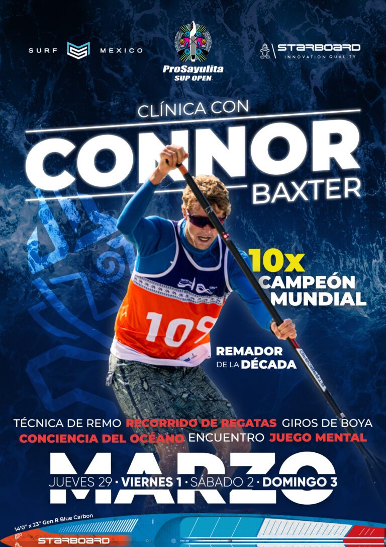 Clínica SUP con el 10 veces campeón mundial Connor Baxter en la ProSayulita SUP Open 2024