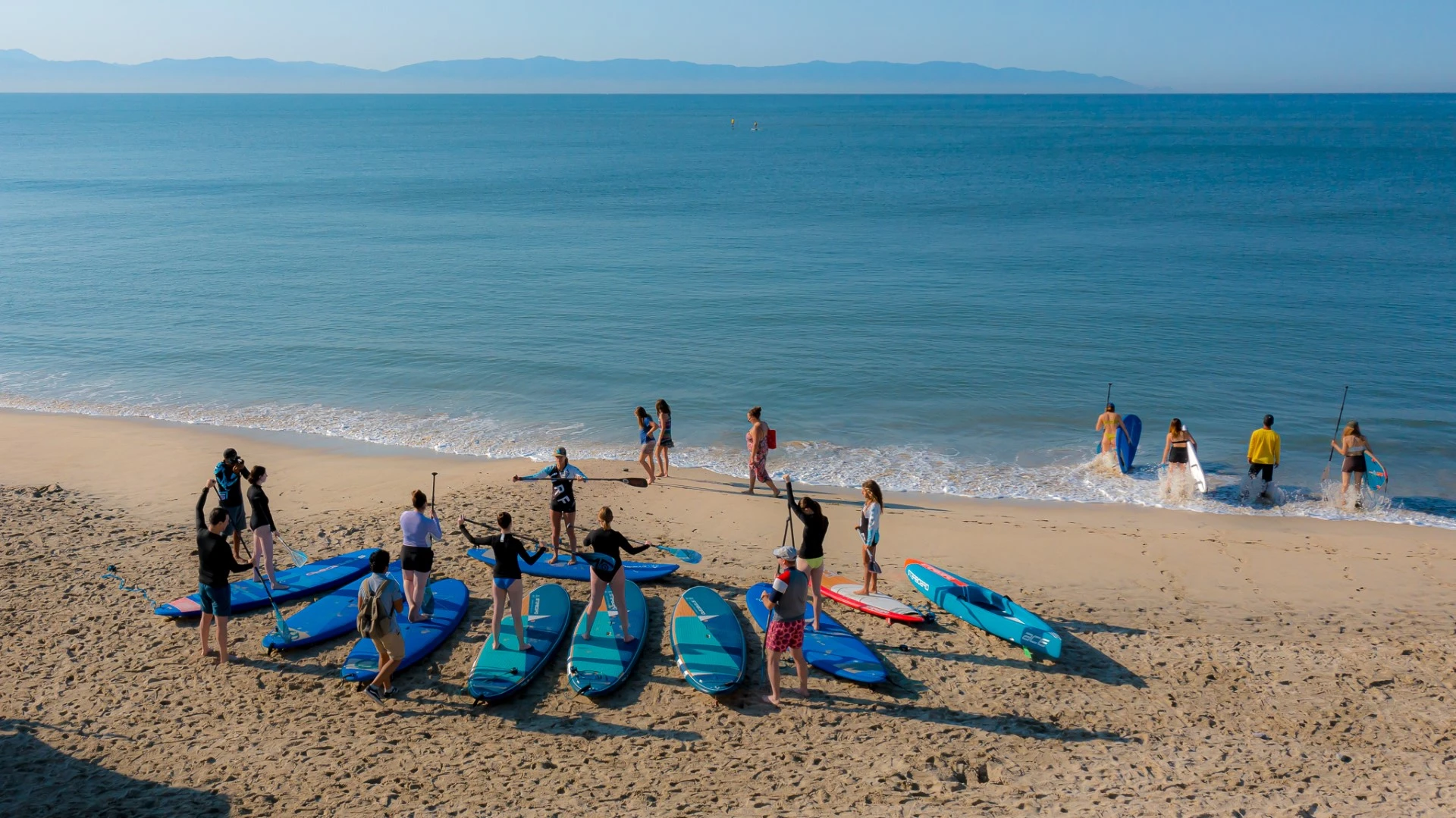 SUP Lesson Bucerias Drone -32
