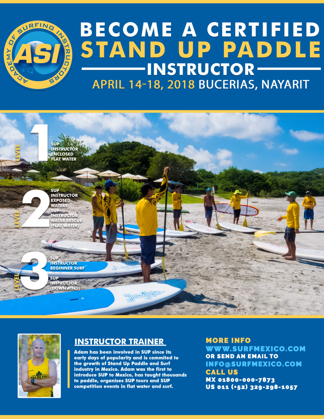 ASI Instructor Training in Surf Mexico April 2018